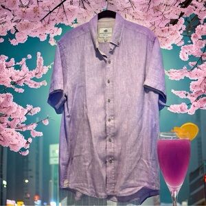 Report Collection 100% linen short-sleeve shirt in excellent used condition